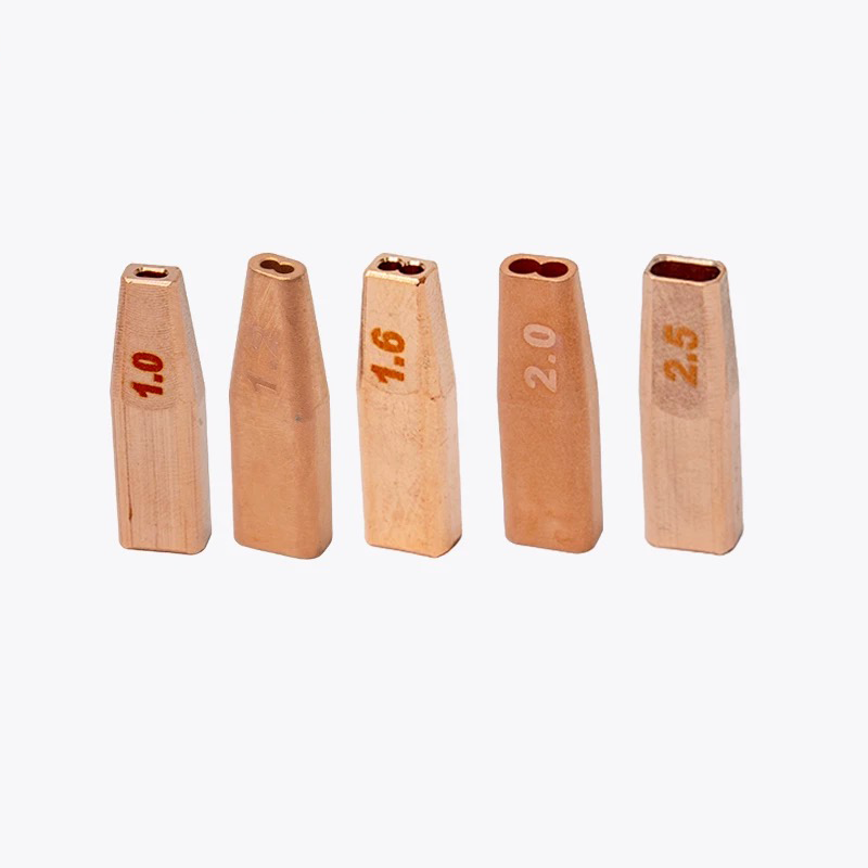 Laser Welding Nozzles & Guide Tips — Single/Dual Wire, 0.8–2.0 mm (AS/BS/CS/DS/ES/FS)